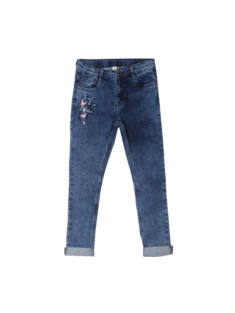 

Cherokee Girls Blue Regular Fit Mid-Rise Clean Look Stretchable Jeans