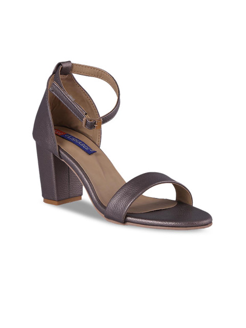 

MSC Women Gunmetal-Toned Solid Heels, Metallic