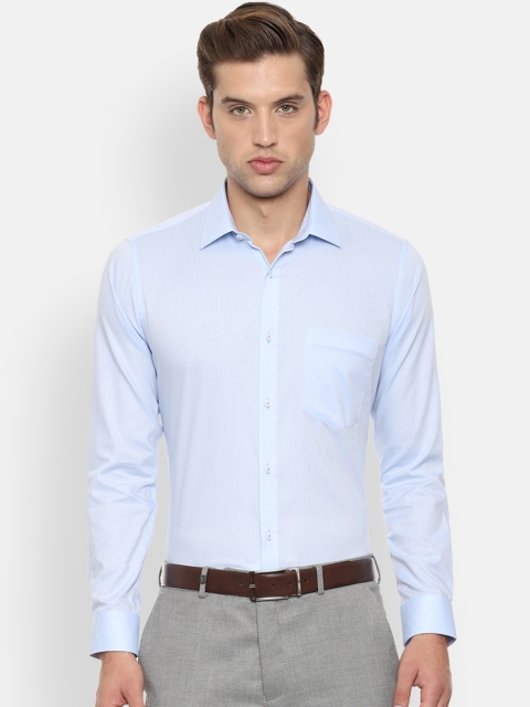 

Van Heusen Men Blue Slim Fit Self Design Formal Shirt