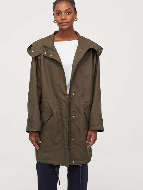 

H&M Olive Green Hooded Parka