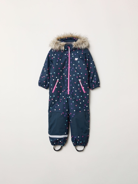

H&M Kids Girls Padded Outdoor All In One Suit, Blue