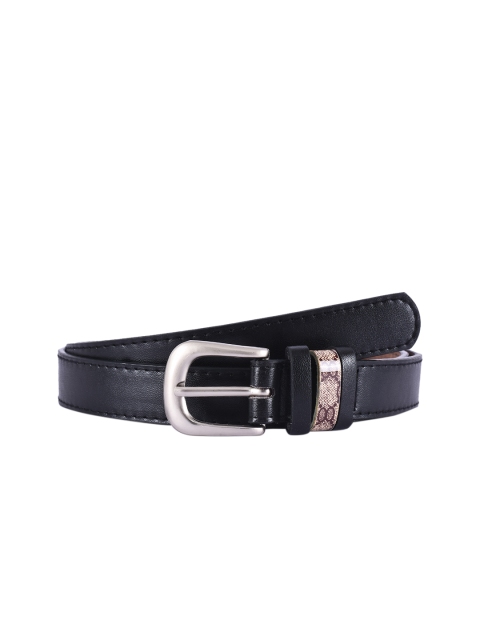 

BuckleUp Women Black Solid Belt