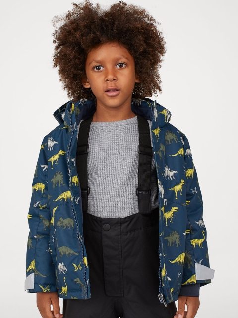 

H&M Boys Black Solid Outdoor Trousers With Braces