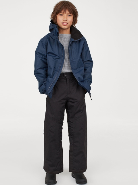 

H&M Boys Black Solid Water-Repellent Trousers