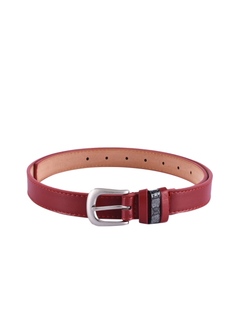 

BuckleUp Women Red Solid Belt
