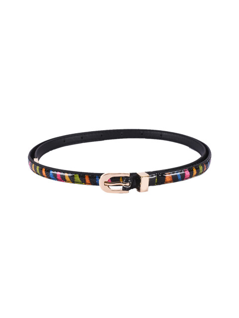 

BuckleUp Women Multicoloured Printed Belt, Multi