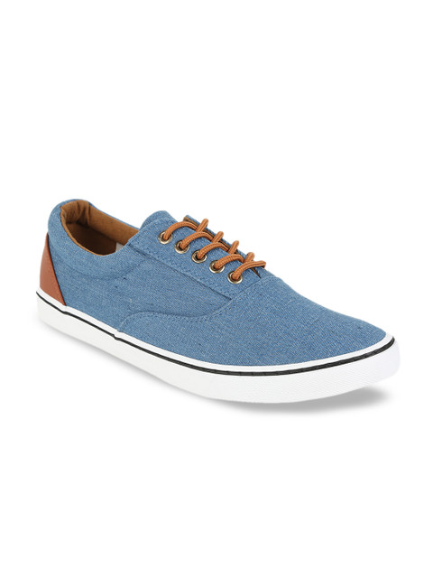 

Peter England Men Blue Solid Sneakers