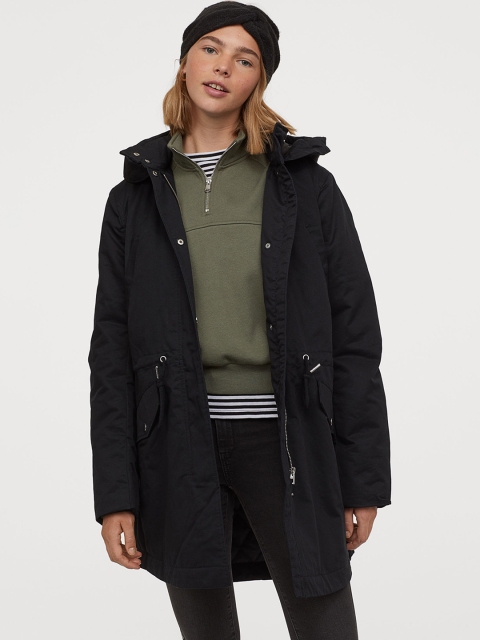 

H&M Women Black Padded Parka