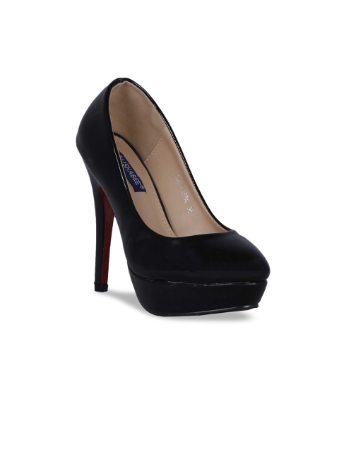 

MSC Women Black Solid Pumps