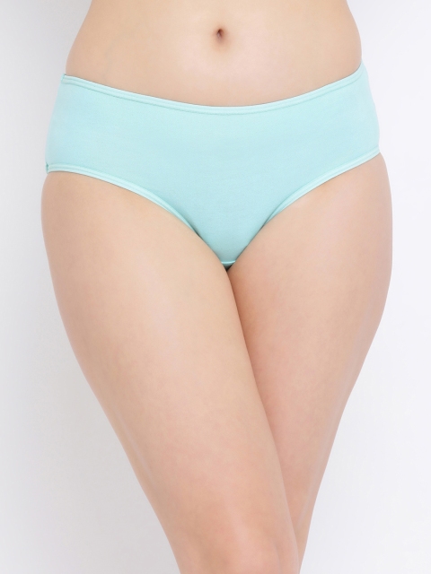 

Clovia Women Blue Back Printed Mid Rise Hipster Briefs PN3297A03XL
