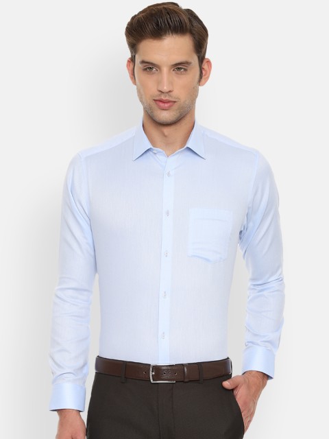 

Van Heusen Men Blue Regular Fit Solid Formal Shirt