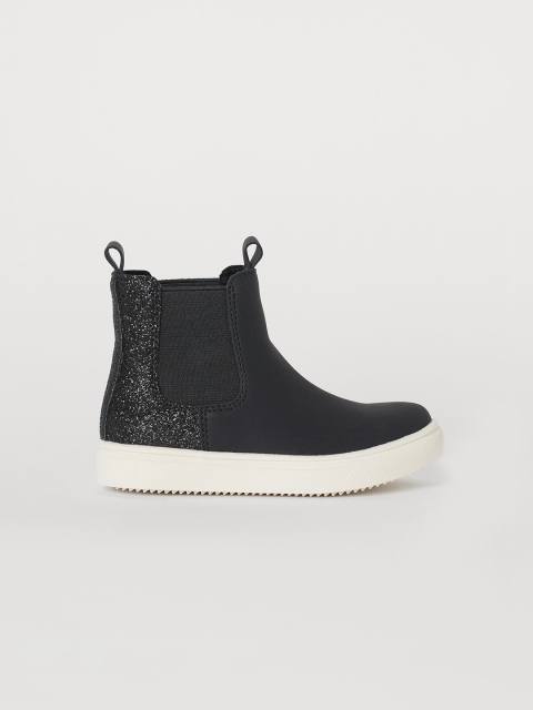 

H&M Girls Warm-Lined Chelsea Boots, Black