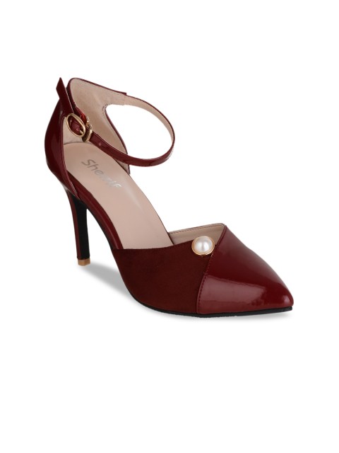 

Sherrif Shoes Women Maroon Solid Sandals