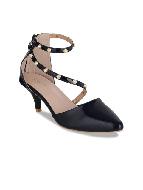 

Sherrif Shoes Women Navy Blue Solid Pumps
