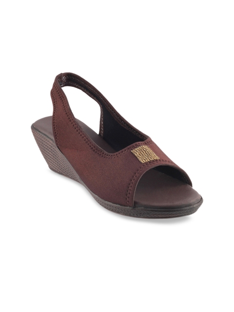 

WALKWAY Women Brown Solid Heels
