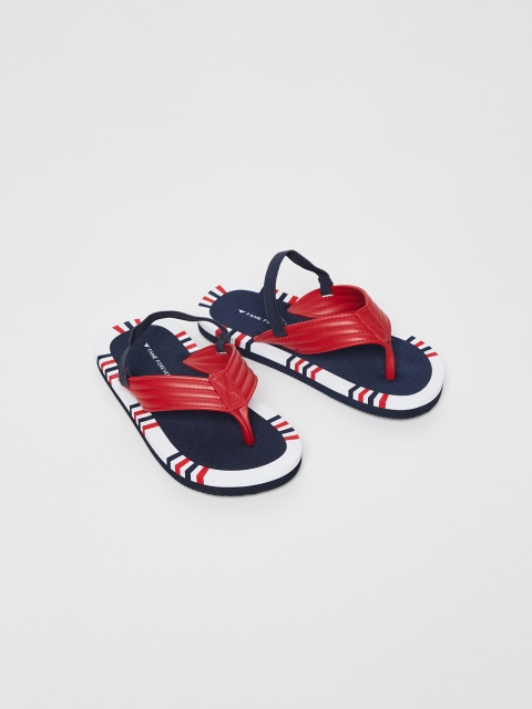 

Fame Forever by Lifestyle Boys Red & Navy Blue Solid Thong Flip-Flops