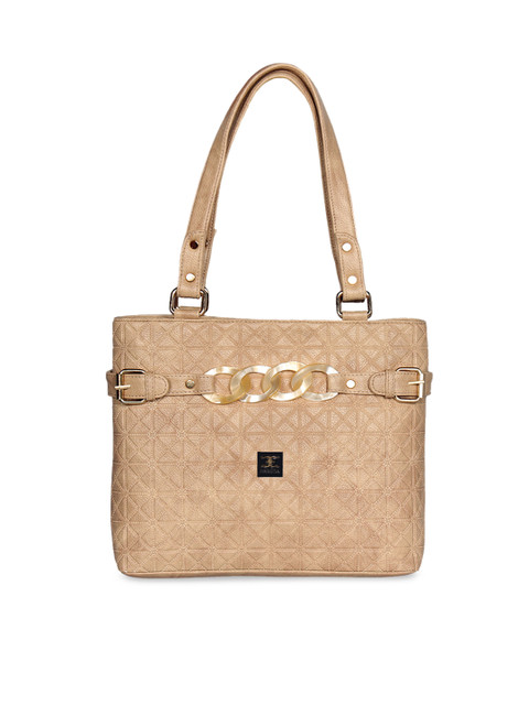 

ESBEDA Beige Textured Shoulder Bag