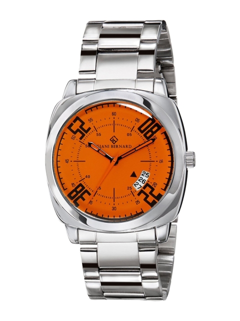 

Giani Bernard Men Orange & Black Analogue Watch GBM-01G