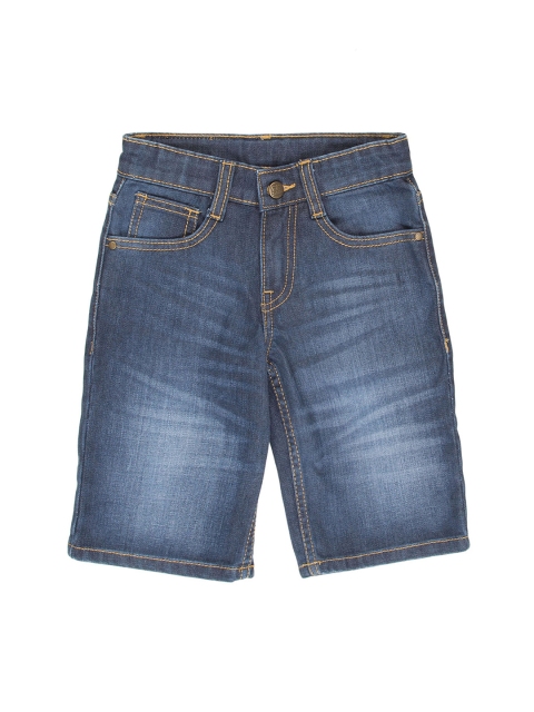 

Flying Machine Boys Blue Washed Slim Fit Denim Shorts