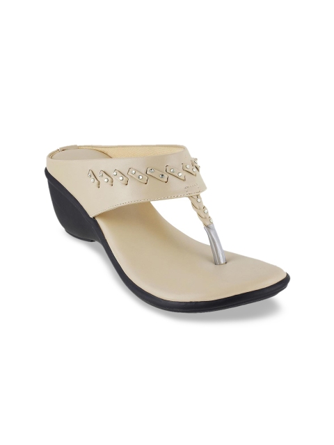 

WALKWAY Women Beige Solid Heels