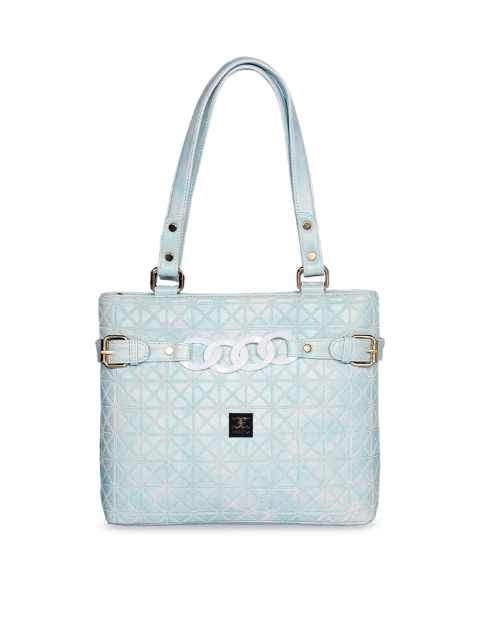 

ESBEDA Blue Textured Shoulder Bag