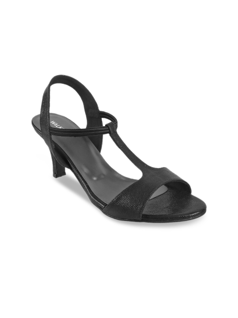 

WALKWAY Women Black Solid Heels