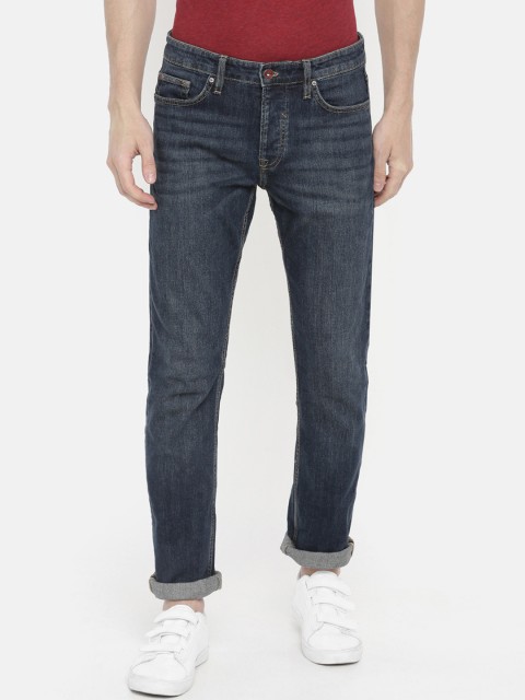 

Celio Men Blue Straight Fit Mid-Rise Clean Look Jeans