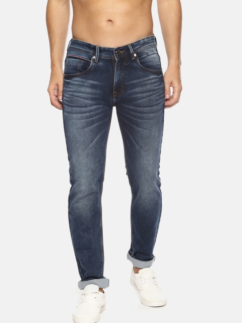 

Raa Jeans Men Blue Slim Fit Mid-Rise Clean Look Stretchable Jeans