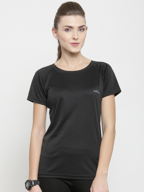 

Boston Club Women Black Solid Round Neck T-shirt