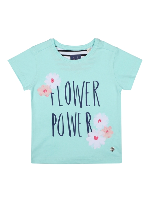 

Allen Solly Junior Girls Blue Printed Round Neck T-shirt