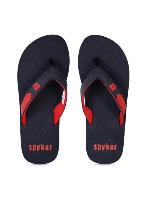 

SPYKAR Men Navy Blue Solid Thong Flip-Flops