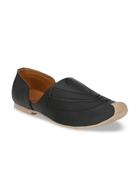

Azzaro Black Men Black Textured Mojaris