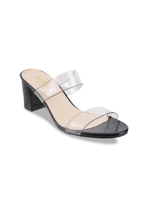 

Mochi Women Black Solid Heels