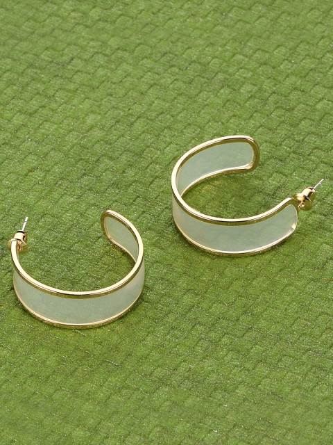

E2O Gold-Plated Half Hoop Earrings