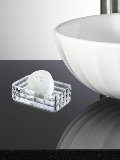 

OBSESSIONS Transparent Glass Soap Dish
