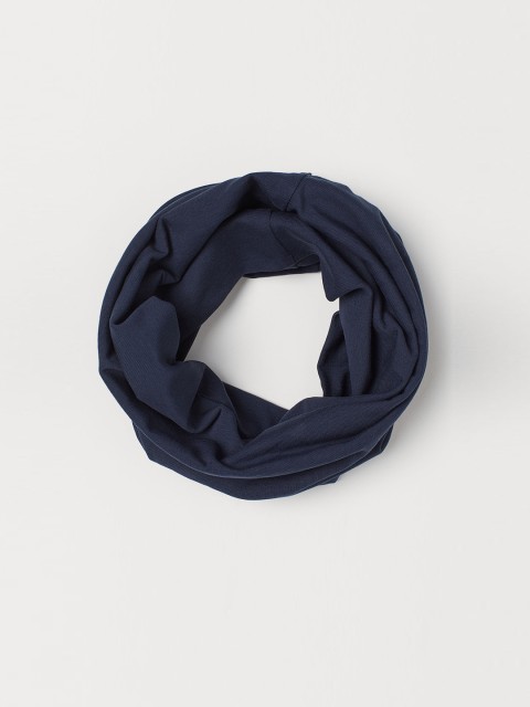 

H&M Boys Blue Solid Jersey Tube Scarf