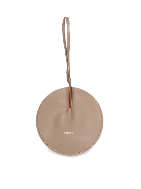 

ESBEDA Women Brown Solid Potli Clutch