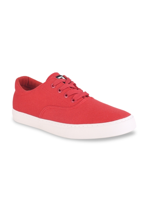 

Peter England Men Red Solid Sneakers