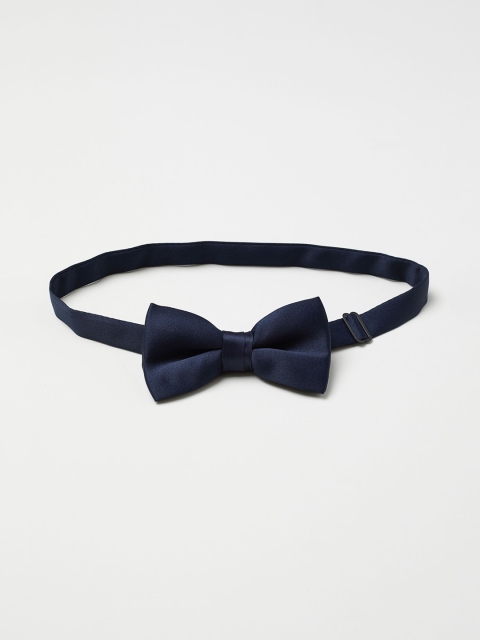 

H&M Men Navy Blue Solid Satin Bow Tie