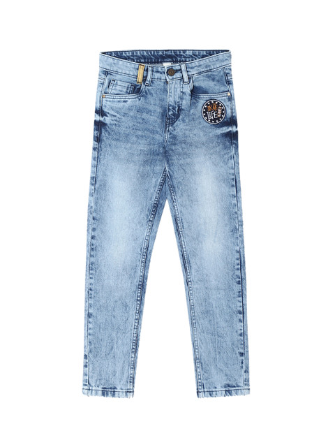 

Cherokee Boys Blue Slim Fit Mid-Rise Clean Look Stretchable Jeans
