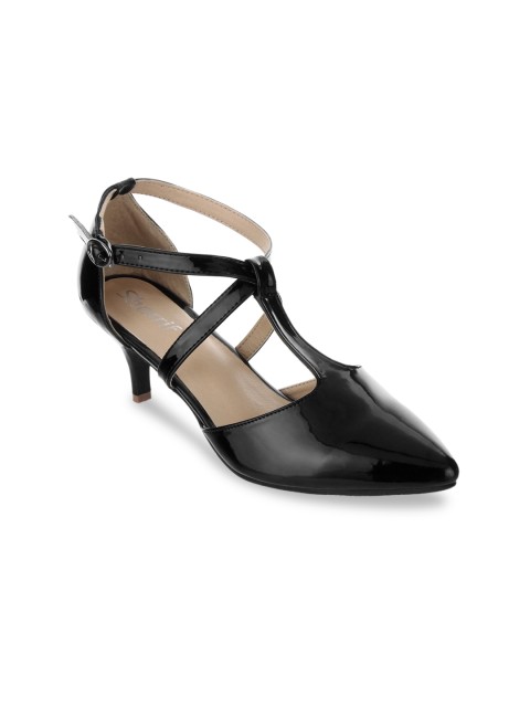 

Sherrif Shoes Women Black Solid Pumps