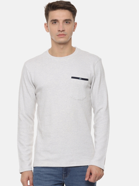 

Allen Solly Men White Solid Round Neck T-shirt