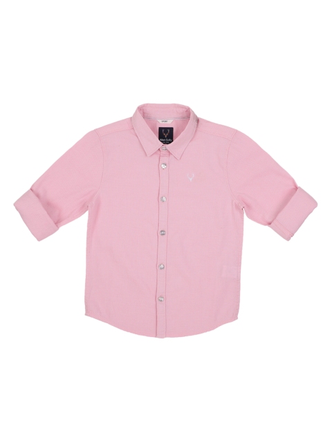 

Allen Solly Junior Boys Pink Regular Fit Self Design Casual Shirt