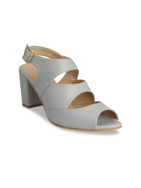 

pelle albero Women Grey Solid Peep Toes