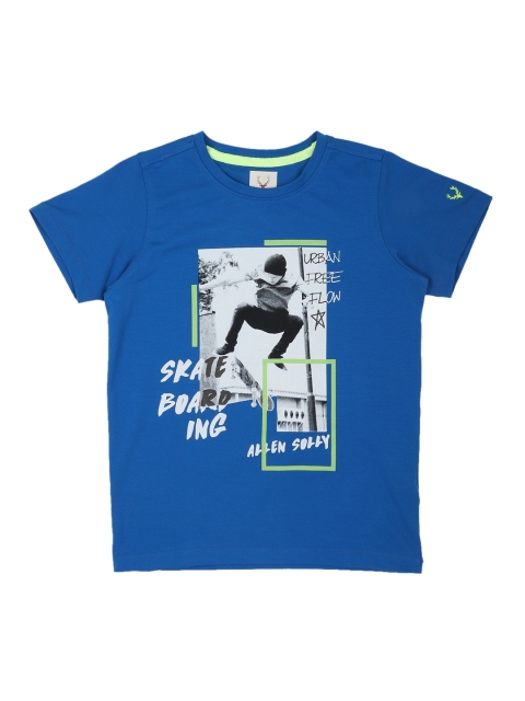 

Allen Solly Junior Boys Blue Printed Round Neck T-shirt