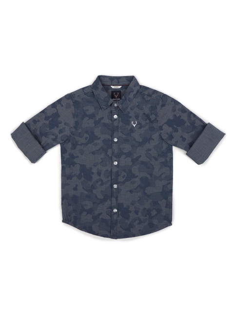 

Allen Solly Junior Boys Blue Regular Fit Printed Casual Shirt