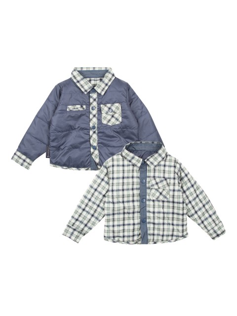 

Cherokee Boys White Checked Reversible Tailored Jacket