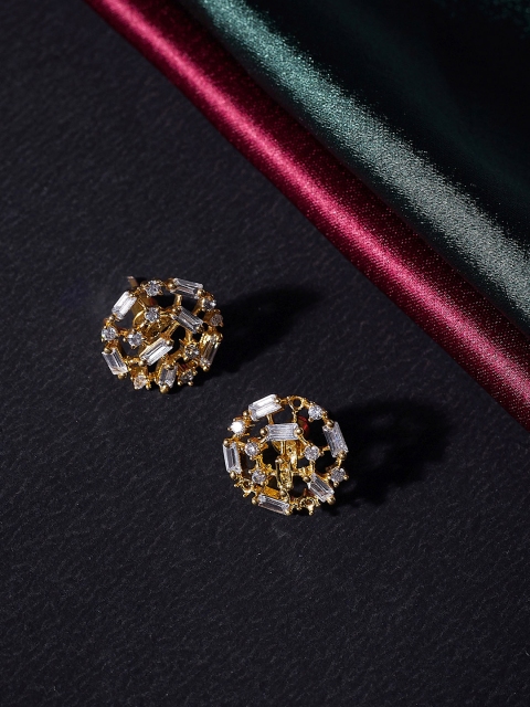 

ZeroKaata Women Gold-Plated Handcrafted Circular Studs