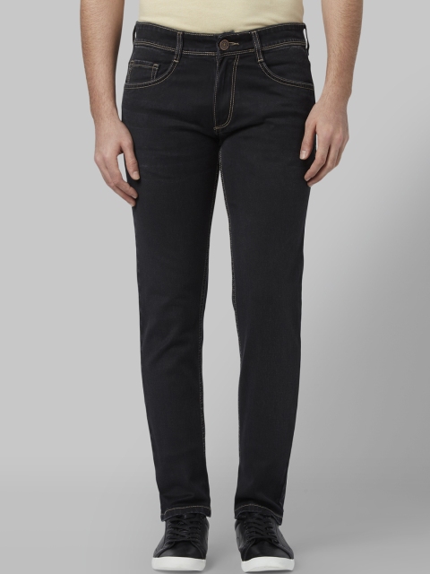 

Park Avenue Men Black Tapered Fit Mid-Rise Clean Look Jeans