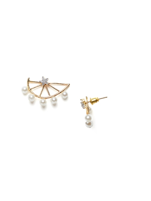 

ZeroKaata Gold-Plated & Handcrafted American Diamond Contemporary Studs